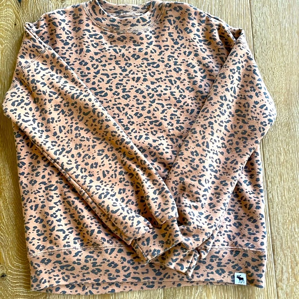 Abercrombie Kids Leopard Patterned Sweatshirt Size 11/12